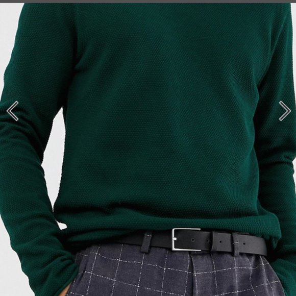 Selected Homme Crew Neck Sweater Green S - Picture 3 of 5